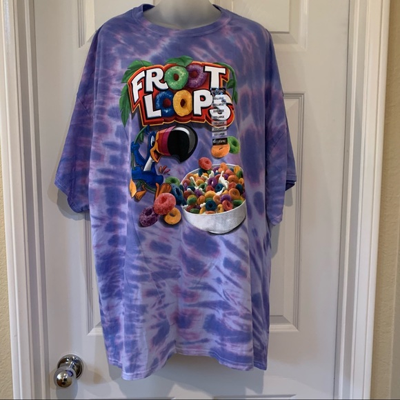 Hot Topic Fruit Loops Boyfriend Tshirt 